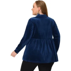 Agnes Orinda Women's Plus Size Velvet Tops Long Sleeve Button Down Casual Babydolls Shirts 9 Agnes Orinda Women's Plus Size Velvet Tops Long Sleeve Button Down Casual Babydolls Shirts -Agnes Orinda GUEST 3cd05887 5062 49a0 af02 dd98f4056a0a