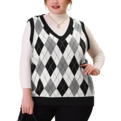 Agnes Orinda Women's Plus Size Cable Knit Sleeveless Pullover Sweater Vest 14 Agnes Orinda Women's Plus Size Cable Knit Sleeveless Pullover Sweater Vest -Agnes Orinda GUEST 3d791d39 3d85 473d 877a cef52963079c