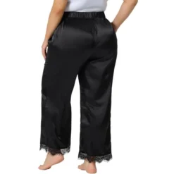 Agnes Orinda Women's Plus Size Satin Lace Trim Elastic Soft Wide Leg Pockets Pajama Pants 9 Agnes Orinda Women's Plus Size Satin Lace Trim Elastic Soft Wide Leg Pockets Pajama Pants -Agnes Orinda GUEST 3e84369b 2f44 49e8 a250 437d1cb5dad3