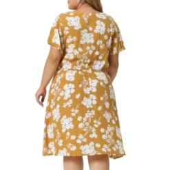 Agnes Orinda Women's Plus Size V Neck Elastic Waist Ditsy Floral Midi Dresses 15 Agnes Orinda Women's Plus Size V Neck Elastic Waist Ditsy Floral Midi Dresses -Agnes Orinda GUEST 3f287989 f65f 450c 8502 923721c4b9b9