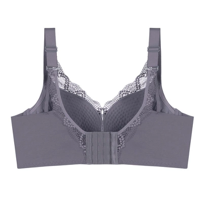 Agnes Orinda Women's Wirefree Comfortable Soft Push-Up Lace Trim Plunge Lingerie Bra 3 Agnes Orinda Women's Wirefree Comfortable Soft Push-Up Lace Trim Plunge Lingerie Bra