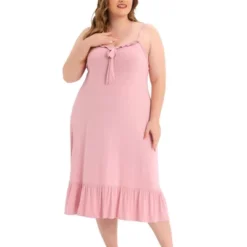 Agnes Orinda Women's Plus Size Nightgown Ruffle Hem Comfy Adjustable Strap Sleepdress 11 Agnes Orinda Women's Plus Size Nightgown Ruffle Hem Comfy Adjustable Strap Sleepdress -Agnes Orinda GUEST 4543c798 02f9 449a aabd ad4ba663e8eb