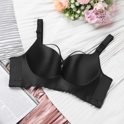 Agnes Orinda Women' S Plus Size Wireless Full Coverage 5 Hooks High Support Adjustable Straps Bralettes 4 Agnes Orinda Women' S Plus Size Wireless Full Coverage 5 Hooks High Support Adjustable Straps Bralettes - Image 2