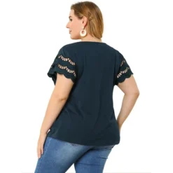 Agnes Orinda Women's Plus Size Lace Panel Elegant Work Short Sleeve Top 15 Agnes Orinda Women's Plus Size Lace Panel Elegant Work Short Sleeve Top -Agnes Orinda GUEST 486a8629 c4b9 4209 b5bd 5ed1f9aa5aea