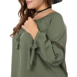 Agnes Orinda Women's Plus Size Long Sleeve Tie Winter Trendy Basic Tunic Blouse -Agnes Orinda GUEST 48fb6c30 0318 4dae b418 ac953b3e95f9