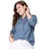 Agnes Orinda Women's Plus Size Denim Long Sleeve Chest Pocket Work Shirt 1 Agnes Orinda Women's Plus Size Denim Long Sleeve Chest Pocket Work Shirt -Agnes Orinda GUEST 48fc969a e317 4336 9bf3 776043c4c7f6
