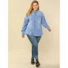 Agnes Orinda Women's Plus Size Button Down Long Sleeve Denim Shirts 1 Agnes Orinda Women's Plus Size Button Down Long Sleeve Denim Shirts -Agnes Orinda GUEST 490c29b0 0fa1 4e16 a5e8 d870c21c4d6b
