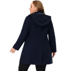 Agnes Orinda Women's Plus Size Elegant Single Breasted Detachable Hooded Trench Overcoats -Agnes Orinda GUEST 4914215e 431f 415e b219 7b3dc73a6f0c