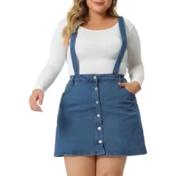 Agnes Orinda Women's Plus Size Suspender Adjustable Strap Cross Back Mini A-Line Denim Skirts 11 Agnes Orinda Women's Plus Size Suspender Adjustable Strap Cross Back Mini A-Line Denim Skirts -Agnes Orinda GUEST 4ce53e12 0e95 49df 8938 23a0275ee3a0