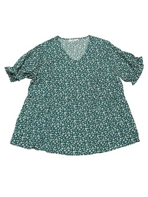 Agnes Orinda Women's Plus Size V Neck Floral Tiered Babydoll Blouses 11 Agnes Orinda Women's Plus Size V Neck Floral Tiered Babydoll Blouses - Image 9