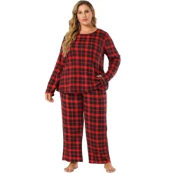 Agnes Orinda Women's Plus Size Nightgown Pajama Sets Buffalo Plaid Check Side Pocket Elastic Waist Relaxed Fit Sleepwear Pajamas 11 Agnes Orinda Women's Plus Size Nightgown Pajama Sets Buffalo Plaid Check Side Pocket Elastic Waist Relaxed Fit Sleepwear Pajamas -Agnes Orinda GUEST 5167d0cb 0265 4611 acfe c5ddcf5d7d2f