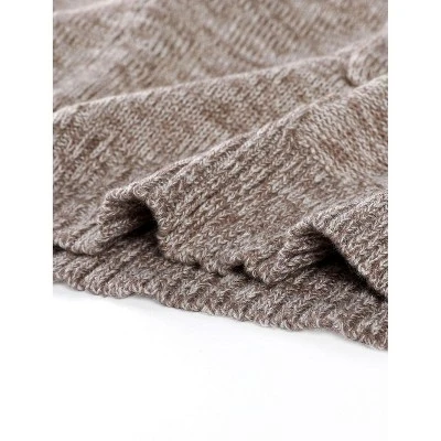 Agnes Orinda Women's Plus Size Winter Outerwear Open Front Knit Sweater Cardigan 7 Agnes Orinda Women's Plus Size Winter Outerwear Open Front Knit Sweater Cardigan - Image 5