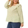 Agnes Orinda Women's Plus Size Blouses Long Sleeve Square Neck Ditsy Ruffle Floral Tops 1 Agnes Orinda Women's Plus Size Blouses Long Sleeve Square Neck Ditsy Ruffle Floral Tops -Agnes Orinda GUEST 55d99d19 63c7 4ca8 bc01 2d6b408f600f