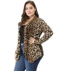 Agnes Orinda Women's Plus Size Print Asymmetric Open Front Fashion Cardigan -Agnes Orinda GUEST 576fbbc3 f325 47c8 9a96 ca0bb5ecb1ac