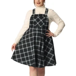 Agnes Orinda Women's Plus Size Elegant Chic Plaid Overalls Fashionable A Line Skirts 16 Agnes Orinda Women's Plus Size Elegant Chic Plaid Overalls Fashionable A Line Skirts -Agnes Orinda GUEST 577b3154 a9d7 43d5 84b4 355ab901bb77