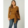 Agnes Orinda Women's Plus Size Workwear Fashion Belted Knot Tie Knit Blouses 2 Agnes Orinda Women's Plus Size Workwear Fashion Belted Knot Tie Knit Blouses -Agnes Orinda GUEST 5b3350dd 17b7 4ad3 9c6d 88a0ca0249cd