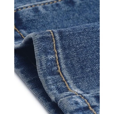 Agnes Orinda Women's Plus Size Jean High Waist Buckle Decor Slash Pocket Work Stretch Washed Denim Skinny Jeans 7 Agnes Orinda Women's Plus Size Jean High Waist Buckle Decor Slash Pocket Work Stretch Washed Denim Skinny Jeans - Image 5