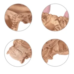 Agnes Orinda Women Plus Mid-Rise Frill Trim Elastic Waist Satin Bikini Champagne Small 7 Agnes Orinda Women Plus Mid-Rise Frill Trim Elastic Waist Satin Bikini Champagne Small -Agnes Orinda GUEST 5cde24cb 7e71 4a8e 9e47 da8d0bc539a1 3