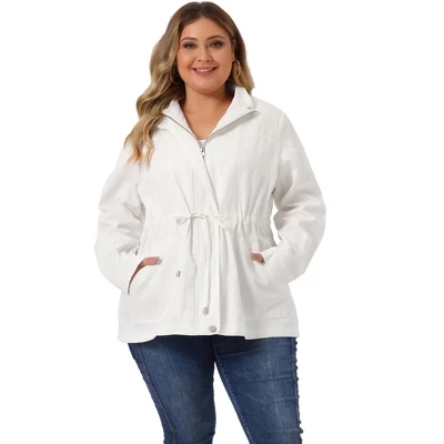 Agnes Orinda Women's Plus Size Winter Zipper Drawstring Waist Long Sleeve Utility With Pockets Fashion Jackets 15 Agnes Orinda Women's Plus Size Winter Zipper Drawstring Waist Long Sleeve Utility With Pockets Fashion Jackets - Image 13