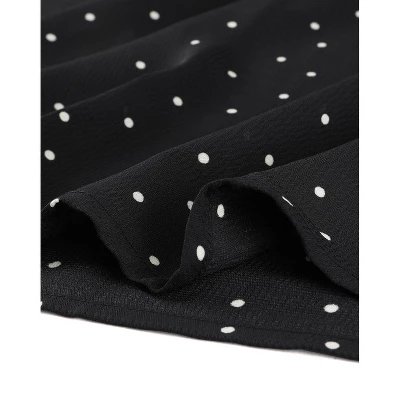 Agnes Orinda Women's Plus Size Summer Chiffon Polka Dots Top 7 Agnes Orinda Women's Plus Size Summer Chiffon Polka Dots Top - Image 5