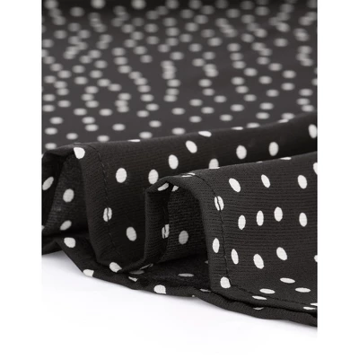 Agnes Orinda Women's Plus Size Pin Dots Smocked Floral Boho Blouses 7 Agnes Orinda Women's Plus Size Pin Dots Smocked Floral Boho Blouses - Image 5