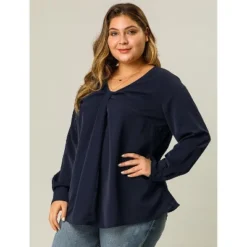 Agnes Orinda Women's Plus Size V Neck Long Sleeve Twist Knot Top 10 Agnes Orinda Women's Plus Size V Neck Long Sleeve Twist Knot Top -Agnes Orinda GUEST 5e685445 80f4 4b36 a119 1ecdb8a86ef3