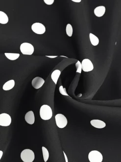 Agnes Orinda Women's Plus Size Polka Dots Elegant 3/4 Sleeve Ruffle Dress -Agnes Orinda GUEST 5ea2881e 73ce 4e72 863e 333a0847e920