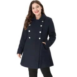 Agnes Orinda Women's Plus Size Winter Fashion Outerwear Double Breasted Warm Overcoats -Agnes Orinda GUEST 5f0abab8 9905 491e a814 dabbf8e38338
