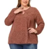 Agnes Orinda Women's Plus Size Chiffon Keyhole Long Sleeve Floral Top 2 Agnes Orinda Women's Plus Size Chiffon Keyhole Long Sleeve Floral Top -Agnes Orinda GUEST 5fc97248 a0b0 42ce ad3e bd5516448dda