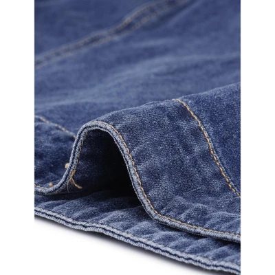 Agnes Orinda Women Plus Size Denim Jacket Crop Fray Roll Short Sleeves Jean Jackets 7 Agnes Orinda Women Plus Size Denim Jacket Crop Fray Roll Short Sleeves Jean Jackets - Image 5