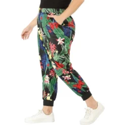 Agnes Orinda Women's Plus Size Adjustable Elastic Waist Pockets Tropical Harem Jogger Pants 13 Agnes Orinda Women's Plus Size Adjustable Elastic Waist Pockets Tropical Harem Jogger Pants -Agnes Orinda GUEST 628c5356 18d7 41ec 9e41 69fde3de1f3f