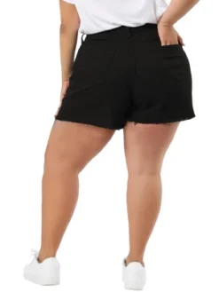 Agnes Orinda Women's Plus Size Denim Mid-Rise Stretchy Raw Hem Casual Jean Shorts 11 Agnes Orinda Women's Plus Size Denim Mid-Rise Stretchy Raw Hem Casual Jean Shorts -Agnes Orinda GUEST 662a8b8c b0d0 45c0 9303 a5da3e4cee0c
