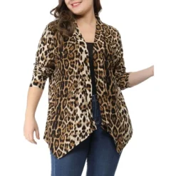 Agnes Orinda Women's Plus Size Print Asymmetric Open Front Fashion Cardigan -Agnes Orinda GUEST 6653e468 0254 4e1b 8b01 46bcea07cac9