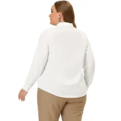 Agnes Orinda Women's Plus Size Elegant Tie Chiffon Formal Office Shirts -Agnes Orinda GUEST 693a9055 eefe 4e82 ad60 fa35f4d8ba77