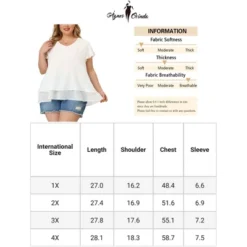 Agnes Orinda Women's Plus Size Casual Flare Sleeve Double Layers Chiffon Blouse 13 Agnes Orinda Women's Plus Size Casual Flare Sleeve Double Layers Chiffon Blouse -Agnes Orinda GUEST 6ae54023 05f8 49c3 8fe4 3e5fd1d08553