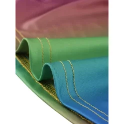 Agnes Orinda Women's Plus Size Rainbow Tie Shoulder Gathering Bodycon Midi Dress -Agnes Orinda GUEST 6c86edf5 f3c1 49a8 8756 8080f1391fc1