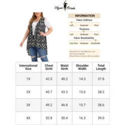 Agnes Orinda Women's Plus Size High Low Hem Skull Print Sleeveless Cardigans -Agnes Orinda GUEST 6f39b218 df28 4bbd bc2b 8732b48fcad6