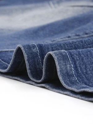 Agnes Orinda Women's Plus Size Ripped Slash Pocket Frayed Hem Denim Bodycon Skirt 7 Agnes Orinda Women's Plus Size Ripped Slash Pocket Frayed Hem Denim Bodycon Skirt - Image 5