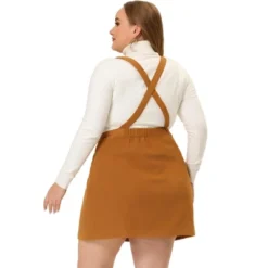 Agnes Orinda Women's Plus Size Corduroy Suspender Elastic Back A-Line Mini Skirt 11 Agnes Orinda Women's Plus Size Corduroy Suspender Elastic Back A-Line Mini Skirt -Agnes Orinda GUEST 705ccee1 ef35 466b be6d 4a0387d24bf4