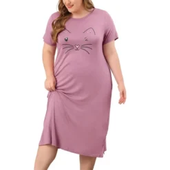Agnes Orinda Womens Plus Size Short Sleeve Cute Cat Print Pockets Nightgown 40 Agnes Orinda Womens Plus Size Short Sleeve Cute Cat Print Pockets Nightgown -Agnes Orinda GUEST 70b3eca8 fb21 401f bf06 117d3da30c4e