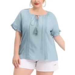 Agnes Orinda Women's Plus Size Lace Hollow Out Ruffle Boho Blouse 19 Agnes Orinda Women's Plus Size Lace Hollow Out Ruffle Boho Blouse -Agnes Orinda GUEST 7241d0b7 a873 43a0 8726 12da35c94757