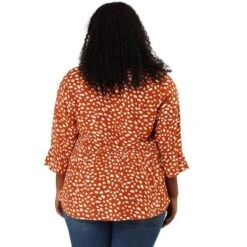 Agnes Orinda Women's Plus Size Fashion Outfits V Neck 3/4 Flounce Sleeve Babydoll Blouses 18 Agnes Orinda Women's Plus Size Fashion Outfits V Neck 3/4 Flounce Sleeve Babydoll Blouses -Agnes Orinda GUEST 727330c7 023f 46f3 9409 9a95d12c4885