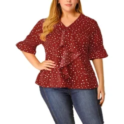 Agnes Orinda Women' S Plus Size V Neck Ruffle Smocked Sleeve Blouses 23 Agnes Orinda Women' S Plus Size V Neck Ruffle Smocked Sleeve Blouses -Agnes Orinda GUEST 72f9a010 88ac 4ed9 9e21 5d93efec94aa