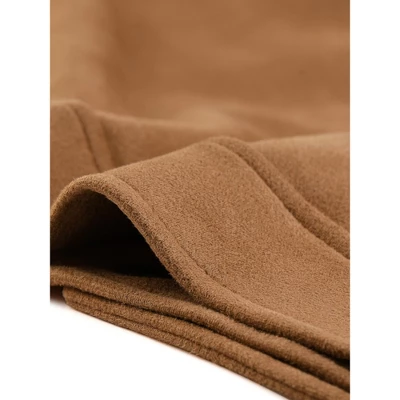 Agnes Orinda Women's Plus Size Faux Suede Lapel Collar Long Sleeve Zipper Moto Jacket 6 Agnes Orinda Women's Plus Size Faux Suede Lapel Collar Long Sleeve Zipper Moto Jacket - Image 4