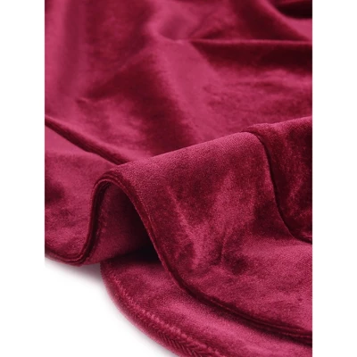 Agnes Orinda Women's Plus Size Crop Velvet Bolero Elegant Shrugs 6 Agnes Orinda Women's Plus Size Crop Velvet Bolero Elegant Shrugs - Image 4