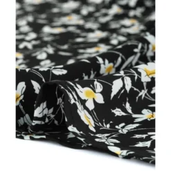 Agnes Orinda Women's Plus Size Floral Short Sleeve Square Tassel Tie Neck Peasant Tops -Agnes Orinda GUEST 77155d39 ca50 4870 96ee 3c4703d3f865