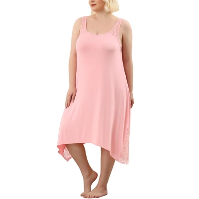 Agnes Orinda Plus Size Women Nightgown Chemise Sleepwear Full Slip Lace Nightwear 8 Agnes Orinda Plus Size Women Nightgown Chemise Sleepwear Full Slip Lace Nightwear - Image 6