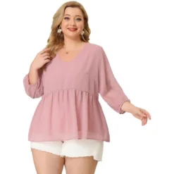 Agnes Orinda Women's Plus Size Chiffon Babydoll Long Sleeve Swiss Dots Blouses 12 Agnes Orinda Women's Plus Size Chiffon Babydoll Long Sleeve Swiss Dots Blouses -Agnes Orinda GUEST 7873ee60 e642 41dd a3a5 5484bc1d7798