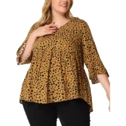 Agnes Orinda Women's Plus Size Fashion Outfits V Neck 3/4 Flounce Sleeve Babydoll Blouses 25 Agnes Orinda Women's Plus Size Fashion Outfits V Neck 3/4 Flounce Sleeve Babydoll Blouses -Agnes Orinda GUEST 7dfd62fb 7185 4d27 8077 23a2f183cdb2