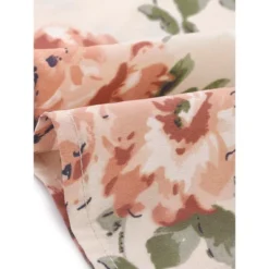 Agnes Orinda Women's Plus Size Retro V Neck Ruffle 3/4 Sleeve Floral Print Babydoll Flare Midi A Line Dresses -Agnes Orinda GUEST 7e174492 1087 4cb1 9bc4 9b653e93710e